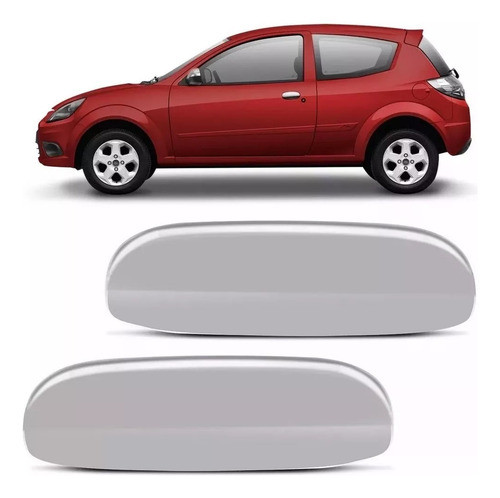 Cubre Manijas Cromadas Adhesivas Para Ford Ka 1997 A 2014 1