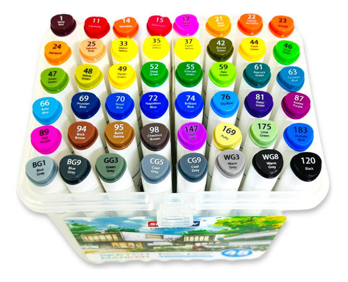 Marcadores Doble Punta Skyglory Sketch X48 Serviciopapelero 1