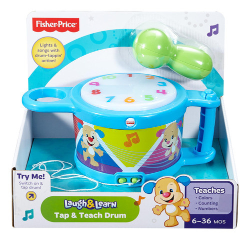 Brinquedo Bebe Tambor Aprender E Brincar Fisher Price Dtm56 0