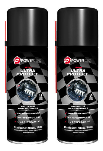 Power Clean Ultra Protect Verniz De Motor Spray 300ml - 2un 0
