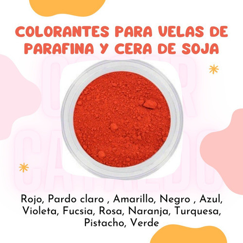 Colorantes Velas Kit Por 500 Gramos 100 % Concentrado 1