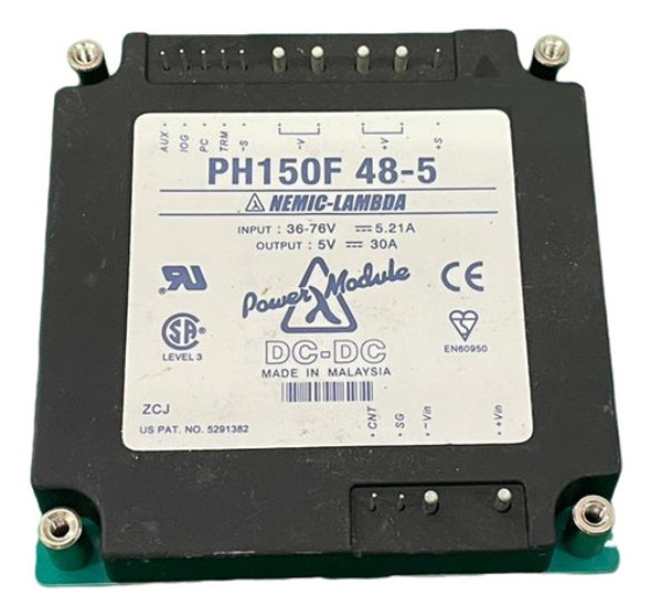 1x Conversor Ph150f48-5 Input 36-76v 5,21a - Output 5v 30a 0