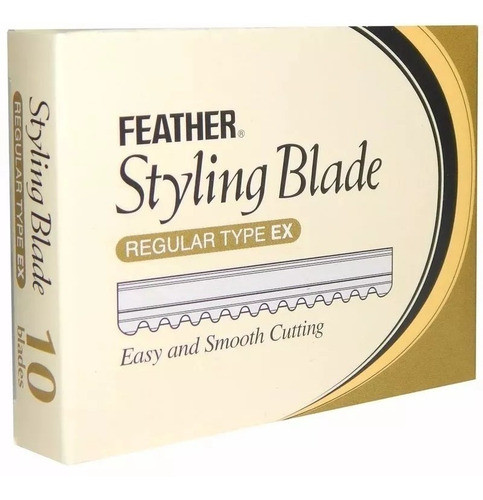 Filos Feather Repuesto Navajin Pack X10u Barberia Peluqueria 0