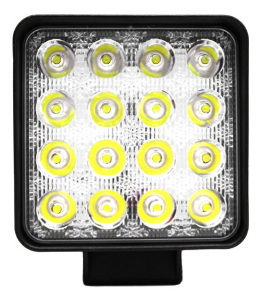 Faro Caminero Auxiliar Led Rectangular 16led 48w 0