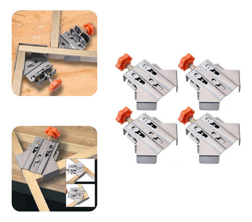 Braçadeira De Canto Ajustável Em Aço Inoxidável Em Forma De 0