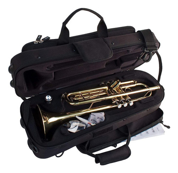 Estuche De Trompeta Max Contorneado Protec Con Bolsillo Para 1