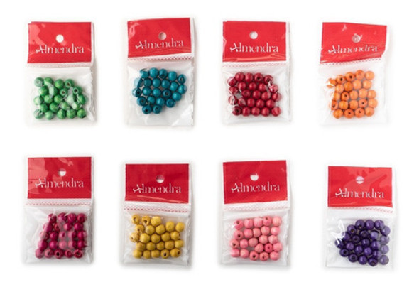 Formas De Madera Almendra Art M804 10mm X 12 Sobres Colores 1 Formas De Madera Almendra Art M804 10mm X 12 Sobres Colores 1