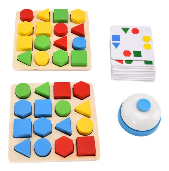 Quebra-cabeça Geométrica Brinquedo Educacional Blocos Intera 0