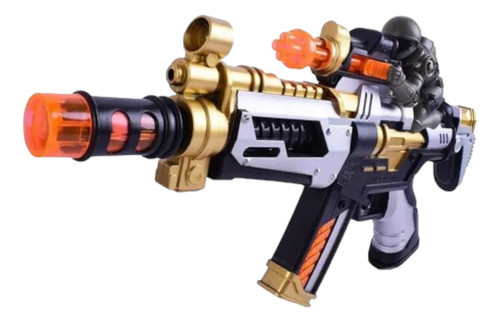 Ametralladora Con Luz Y Sonido Mech Gun 37 Cm 0