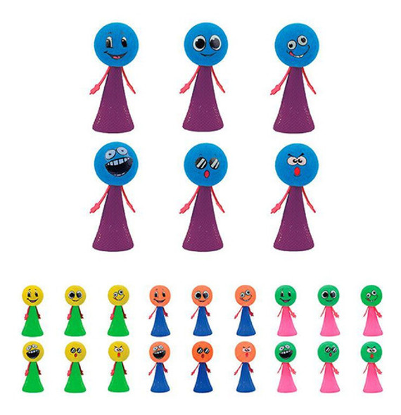 Brinquedo Jump Crazy Caretas Aperta E Pula Colorido 5un 1 Brinquedo Jump Crazy Caretas Aperta E Pula Colorido 5un 1