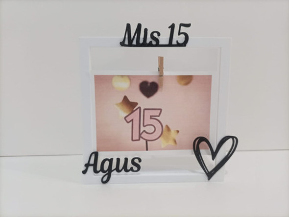 20 Souvenirs 3d Portafotos Personalizados. Bautismo, Cumples 1