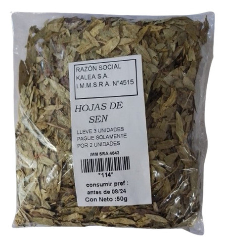 Hojas De Sen 100g Lleve 3 Pague Solo2 0