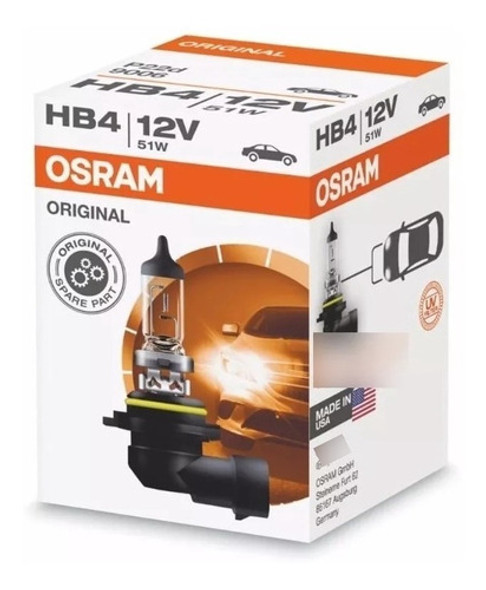 Lampara Hb4 Osram 9006 Standard 12v 51w Made In Usa Original 0