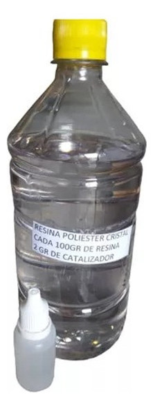 Resina Poliester Cristal X 5 Kilos+ Catalizador +3 Colores . 1