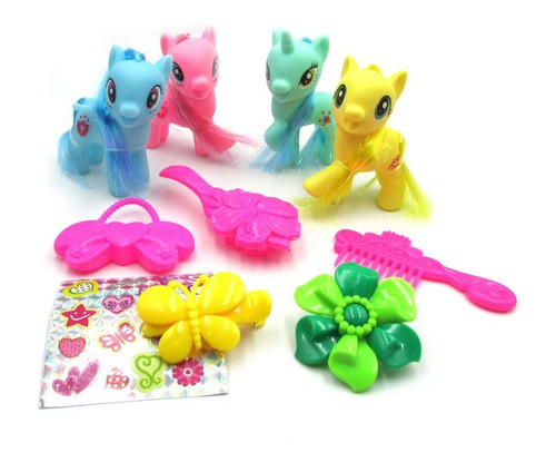 Set 4 My Happy Horse Ponys / Unicornios Incluye 5 Accesorios 1