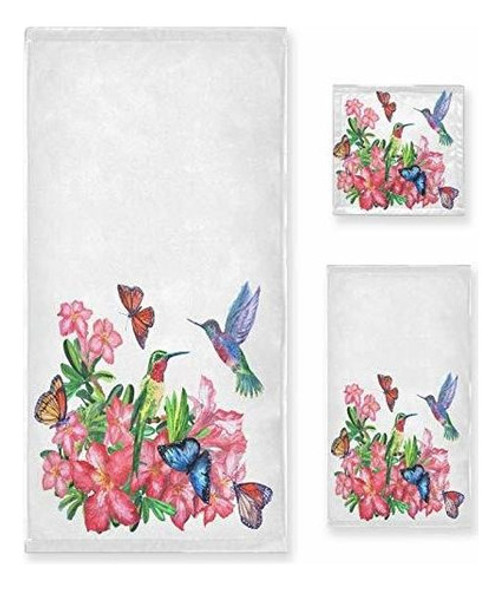 Naanle Tropical Blossoming Flowers Hummingbirds Butterfly So 0