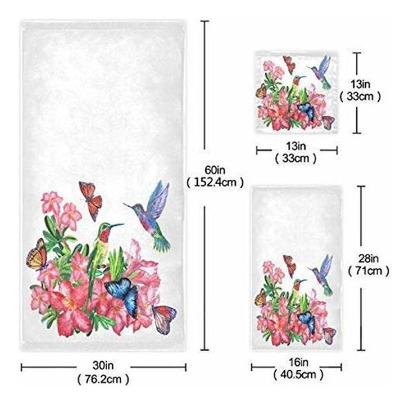 Naanle Tropical Blossoming Flowers Hummingbirds Butterfly So 1