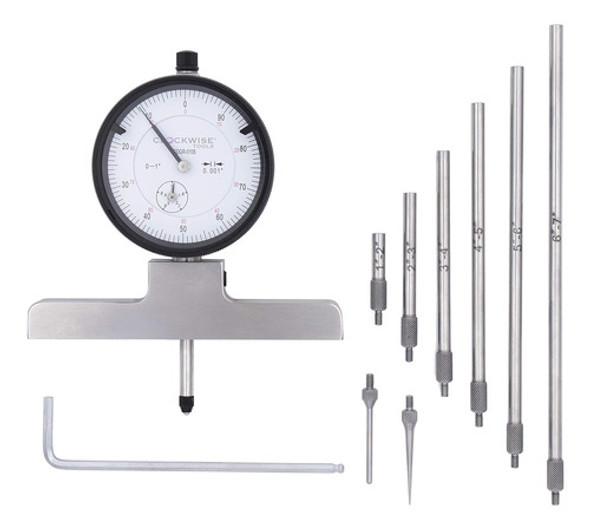 Calibrador De Profundidad Dial Ddgr-0105, 0-2.54 Cm 0 Calibrador De Profundidad Dial Ddgr-0105, 0-2.54 Cm 0