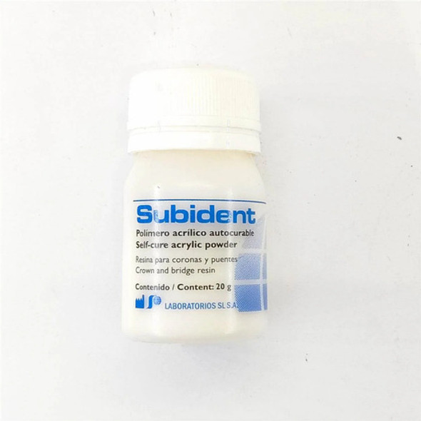 Polímero Acrílico Autocurable Subident X20gr 0 Polímero Acrílico Autocurable Subident X20gr 0