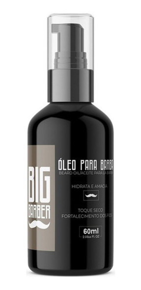 Óleo Para Barba Big Barber 60ml Conta Gotas Kit 6 Unidades 1 Óleo Para Barba Big Barber 60ml Conta Gotas Kit 6 Unidades 1