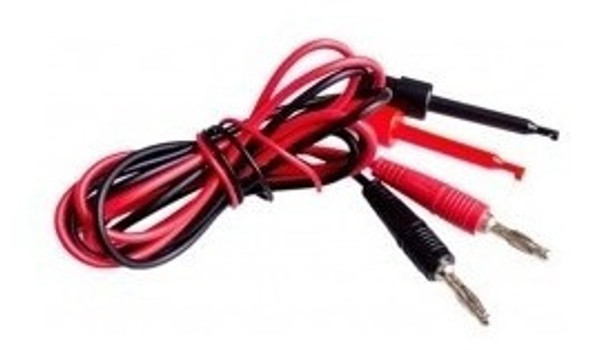 Juego Cable Test Banana Clip Rojo Negro Fuente 90cm Itytarg 0