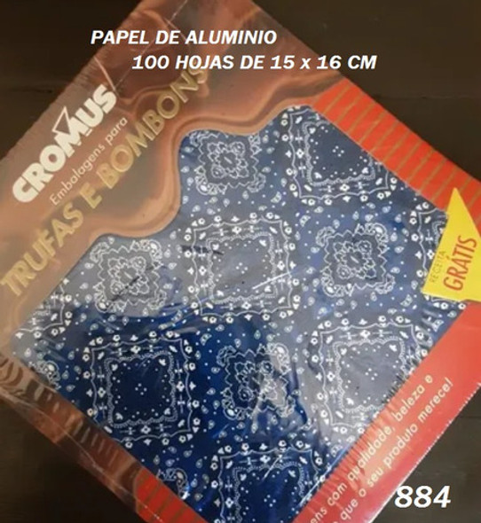 Papel De Aluminio Cromus - 100 Hojas        (884) 1 Papel De Aluminio Cromus - 100 Hojas        (884) 1