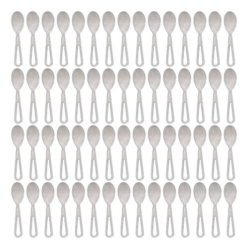Set 60 Espatula Paletas De Helado Aluminio Cuchara - 0