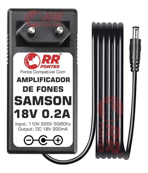 Fonte 18v Samson Acd1000 S-amp S-monitor S-phantom S-convert 1