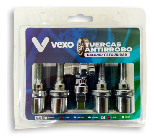 Bulones Antirrobo Citroen Aircross Cactus Ds3 C5 C4 Lounge 0