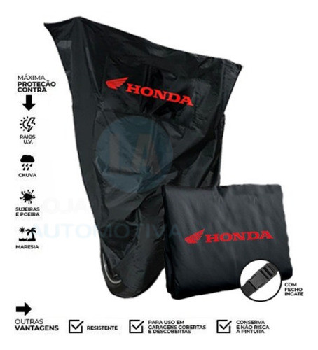 Capa Para Cobrir Honda Biz 125 Termica Com Logo Impermeavel 0