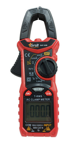 Pinza Amperométrica De Corriente Alterna True Rms 600a 100mf 1