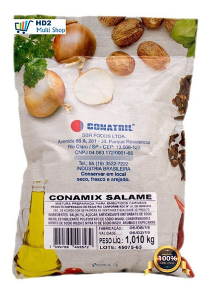 Kit P/ Fazer Salame Italiano Artesanal  Condimento Completo 1 Kit P/ Fazer Salame Italiano Artesanal  Condimento Completo 1