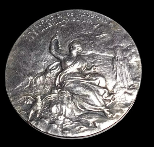 Medalla Obras De Salubridad De Salta Año 1903 53mm 049 0