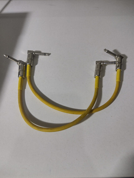 Cable Interpedal Plug Angular 8cm Amarillo X Unidad 0