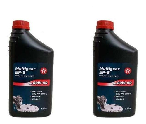 Kit C/2un Óleo Texaco Multigear 80w90 Gl-5 Mineral 1l 0