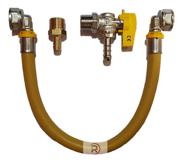 Kit 7 Metros Tubo Pex 16mm P/ Gás + Cotovelos + Reg + Adap 0 Kit 7 Metros Tubo Pex 16mm P/ Gás + Cotovelos + Reg + Adap 0