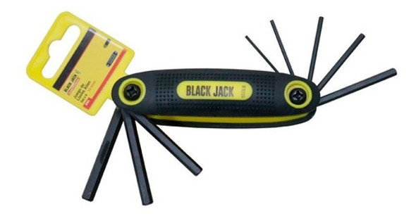 Juego Llaves Allen X 8 Pz Plegables Milimetricas Black Jack 0
