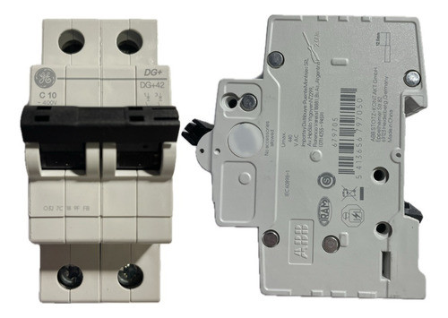 Termomagnetica Din  2x10a 4.5ka  C  Dg 0