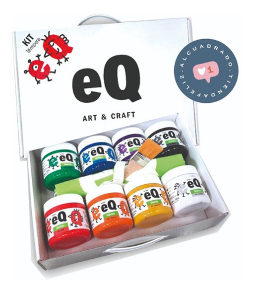 Kit Artístico Eq Art & Craft Set De Temperas Unico Maletin 1 Kit Artístico Eq Art & Craft Set De Temperas Unico Maletin 1