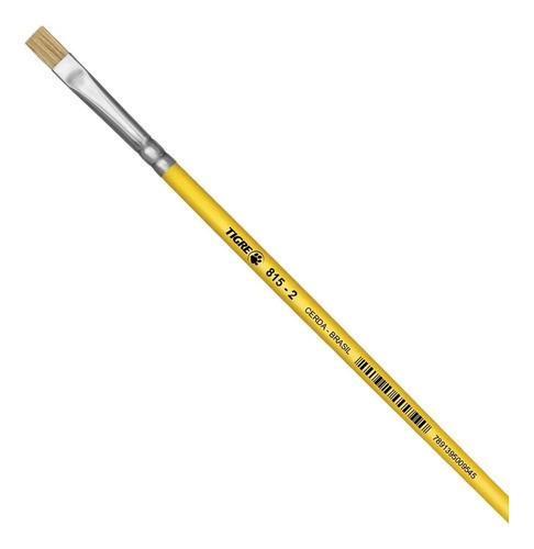 Pincel Chato Ref. 815 Pintura Artesanato Tigre Nº4 - C/5unid 1