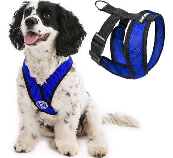 Pretal Arnes Anti Estrangulamiento P/perros Talle M - Azul 0