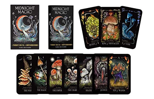 Cartas De Tarot: Midnight Magic: A Tarot Deck Of Mushrooms 1