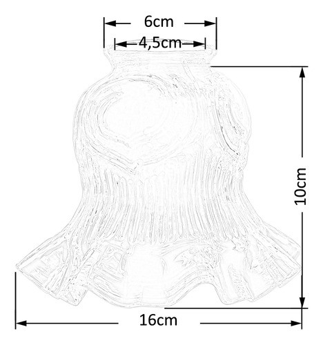Tulipa Caracol Com Colar Leitosa P/ Pendente Lustre Arande 1