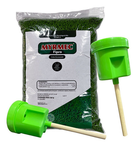 Combo Cebo En Pellets Para Hormigas Myrmec 750g +2 Portacebo 0