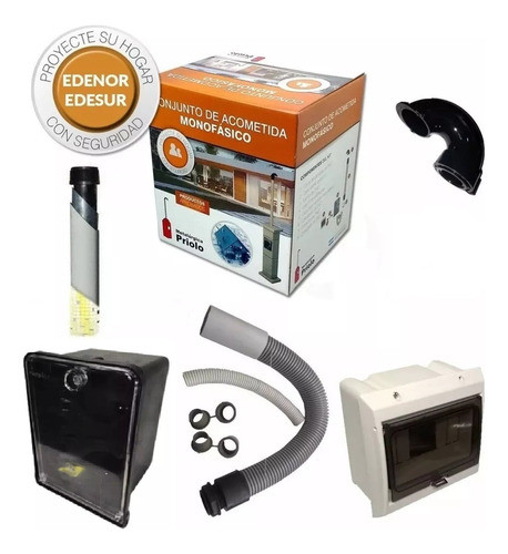 Kit Pilar Monofasico Caja Edenor Edesur + Caño Homologado 0