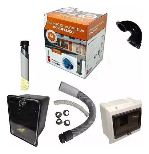 Kit Pilar Monofasico Caja Edenor Edesur + Caño Homologado 0