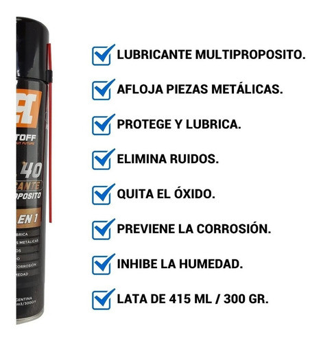 12 X Lubricante Multipropósito Lusqtoff 415cm3 Óxido Taller 1