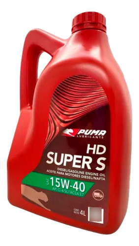 Aceite Motor Puma Hd Super S 15w-40 4 Litros 0