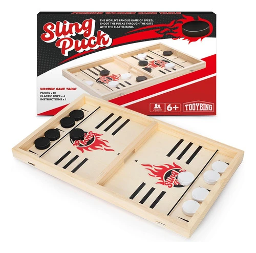 Jogo Slingshot Puck Tooybing Large Fast Classic Air Hockey 0