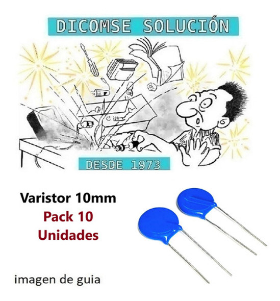 Pack X10 Varistor 10mm 385vac 385v 10k385 10n621k S10k385 1